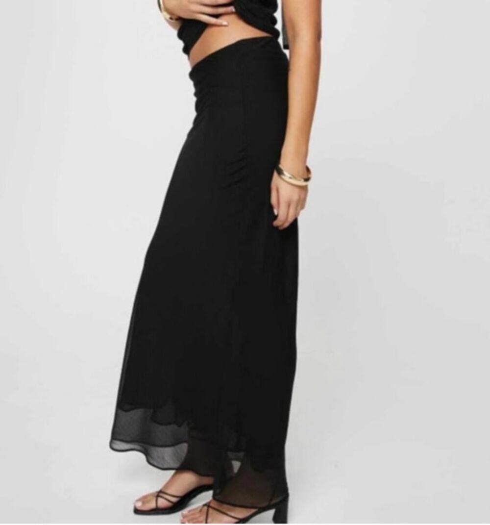 Lioness Semi Sheer Devon Maxi Skirt Size Small